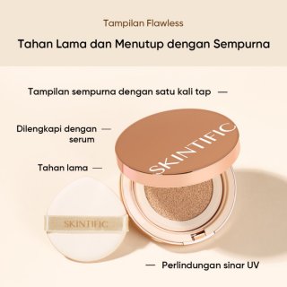 Skintific Cover All Perfect Cushion SPF 35 PA+++Foundation Flawless