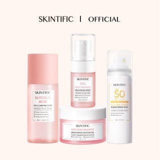 SKINTIFIC Skincare Glowing Set 4 PCS Niacinamide