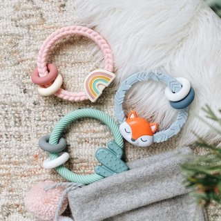 Itzy Ritzy Teether Rattle Teething Toy Baby