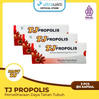Paket TJ Propolis 3 Amplop @5 Kapsul - Pemeliharaan Daya Tahan Tubuh