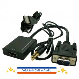 VGA to HDMI with 3.5mm Audio Cable