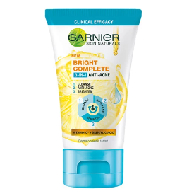 30. Garnier Bright Complete Anti Acne Facial Wash