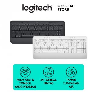 Logitech Signature K650 Keyboard Wireless Bluetooth Comfort