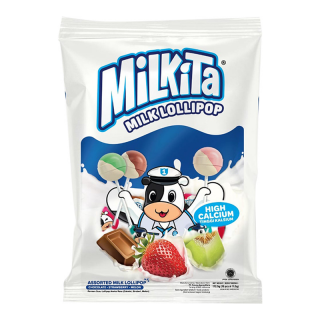 Milkita Permen Milk Lollipop Assorted 172.5 g