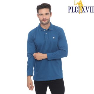 PLCLXVII Polo Shirt - Lengan Panjang Logo Kecil