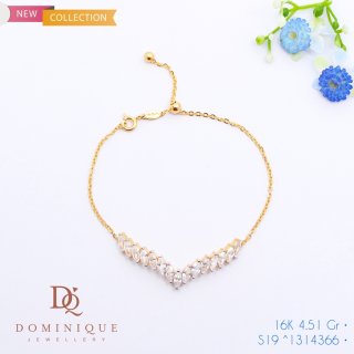 15. Dominique Jewellery - Gelang Emas 16K 1314366