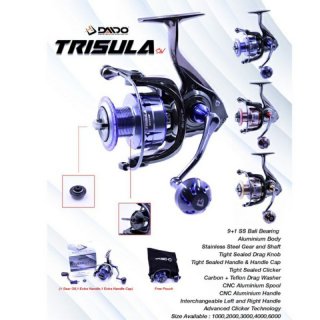 26. Reel Daido Trisula SW, Dilengkapi Dengan Aluminium Body and Rotor