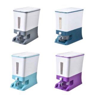 27. Dispenser Beras 12L Otomatis Dispenser Rice Box Food Grade, Tempat Praktis untuk Menyimpan Beras