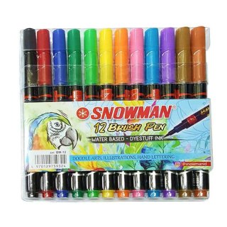 14. Snowman Brush Pen