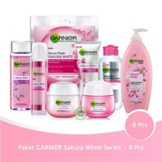 Garnier Paket Sakura White Series isi 8