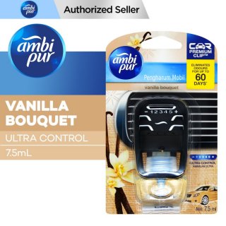 Ambipur Pengharum Mobil Vanilla Bouquet Starter Kit Ultra