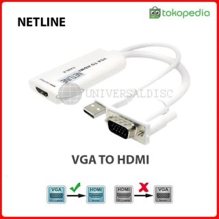 VGA to HDMI Converter Cable Netline
