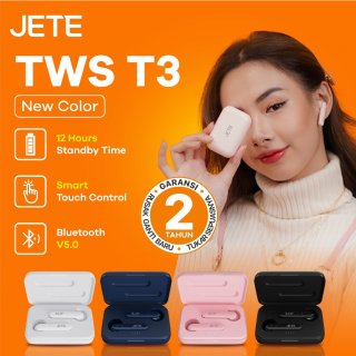 16. TWS JETE T3 Headset Bluetooth, Alat Unik untuk Memudahkan Komunikasi