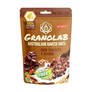 11. Granolab-Dark Chocolate & Almond yang Bisa Dinikmati bersama Susu