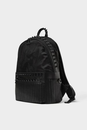 Zara Black Studded Backpack