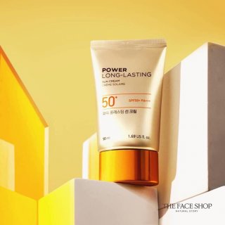 29. The Face Shop Power Long-Lasting Suncream SPF50+ PA+++, Sunscreen Tahan Air
