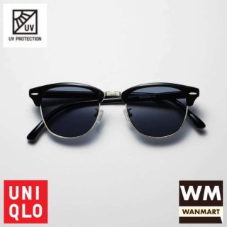 UNIQLO Sunglasses Kacamata Browline UV Protection Pria Wanita Black