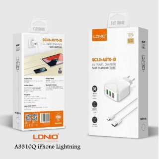LDNIO A3310Q Fast Charging QC3.0 3 USB
