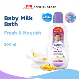 13. Cussons Baby Milk Bath Fresh & Nourish, Sabun dengan Tambahan Ekstrak Buah Blueberry