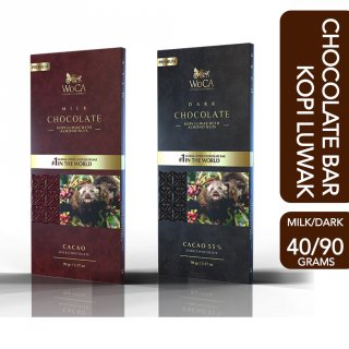 7. WoCA Coklat Kopi Luwak Chocolate Bar 