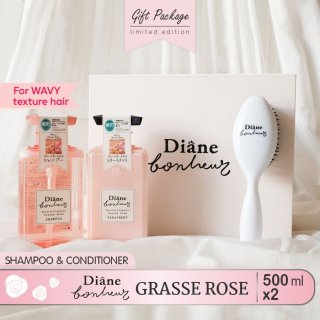 GIFT PACKAGE - Diane Bonheur Grasse Rose Shampoo + Treatment + Sisir