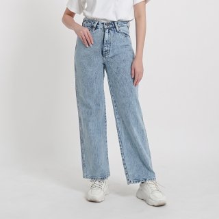 Esrocte Celana Loose Baggy High Waist Jeans Wanita P28