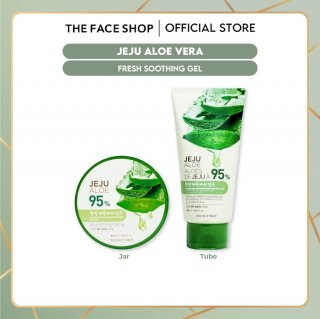 The Face Shop Jeju Aloe Vera Fresh Soothing Gel - 300ml - Jar