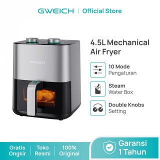 GWEICH Air Fryer Low Watt 4.5 L Dual Tombol