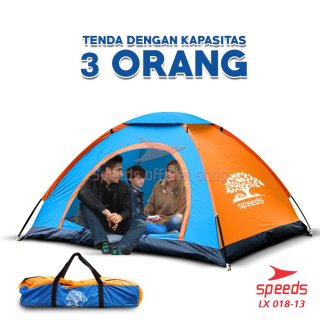 5. SPEEDS Tenda Camping 018-13, Muat 2 Sampai 3 Orang