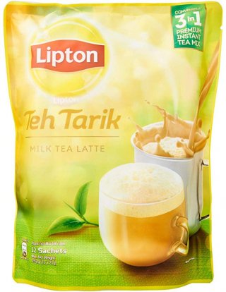 Lipton Teh Tarik Milk Tea Latte Instant Mix 12s