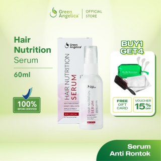 Vitamin Rambut Kering dan Rontok - Green Angelica Hair Serum 60ml