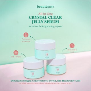 All In One Crystal Clear Jelly Serum Beautemate Skincare Pencerah Glowing Skin Barrier