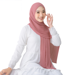 Maula Hijab Pashmina Plisket Diamond Full Premium Lidi