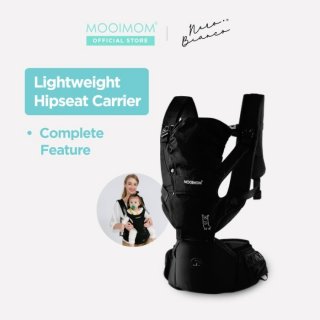 MOOIMOM X Nero Bianco Lightweight Hipseat Carrier