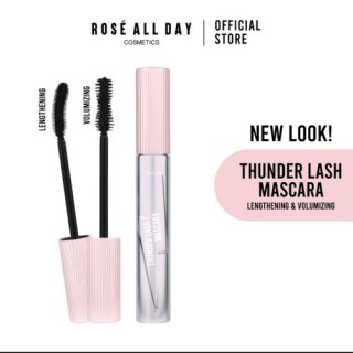 3. Rosé All Day Cosmetics All New Thunder Lash Mascara Lengthening, Bulu Mata Cantik dan Sehat