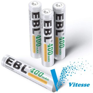  EBL E96 Battery AAAA Rechargeable 
