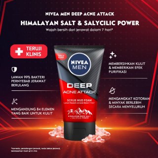 Nivea Men Deep Acne Attack Facial Wash