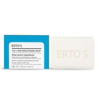 8. Ertos 3 in 1 Brightening Soap, Rasakan Aneka Manfaat dalam 1 Produk