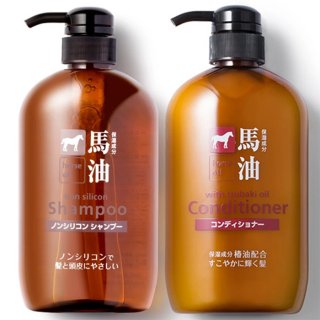 Kumano Yushi Horse Oil Non Silicon Shampoo