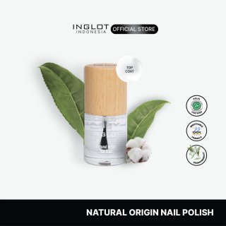 Inglot Natural Origin Top Coat - Transparan 8ml