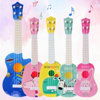 25. Gitar Ukulele Anak Karakter, Mainan untuk Latihan Main Gitar