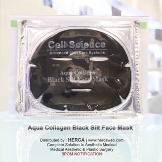4. Masker Cell Science Aqua Black Slit Face Mask
