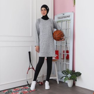 Baju Pakaian Kaos Tunik Tunic Jersey Sport Sporty Olahraga Wanita Muslim Muslimah