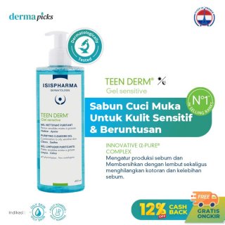 Teenderm Gel Sensitive 250ml ISISPHARMA - Cleanser jerawat sensitif