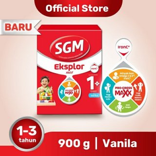 SGM Eksplor 1 Plus Susu Pertumbuhan 1-3 Thn Vanila 900g