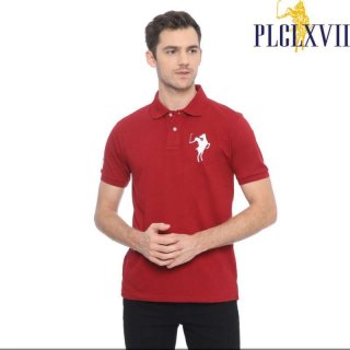 PLCLXVII - Polo Shirt Pria - Logo Besar 1002