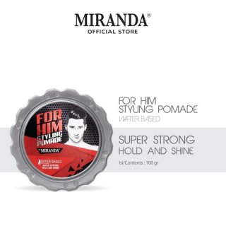 For Him Styling Pomade Water Based Super Strong Hold and Shine 100gr