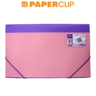 Bantex BICOLOUR Document File PP Folio Lilac Muskypink