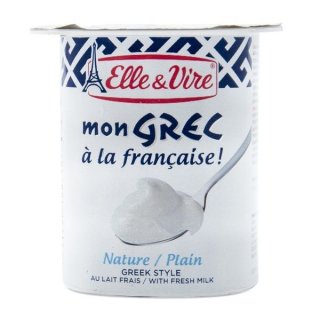 Elle & Vire Greek Yogurt Mon Grec Dairy Dessert Plain Natural 125 gr