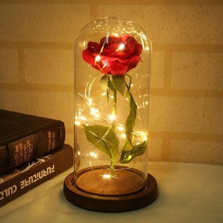 27. Lampu LED Bunga Mawar Membuat Ruangan Bernuansa Cozy dan Romantis